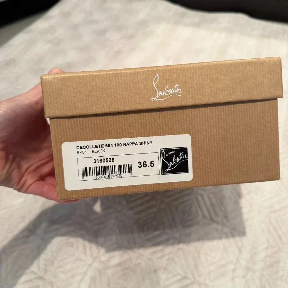 AUTHENTIC Black 100mm Decolette 554, Christian Louboutin, 36.5 (Not For Bundle) - Picture 11 of 15